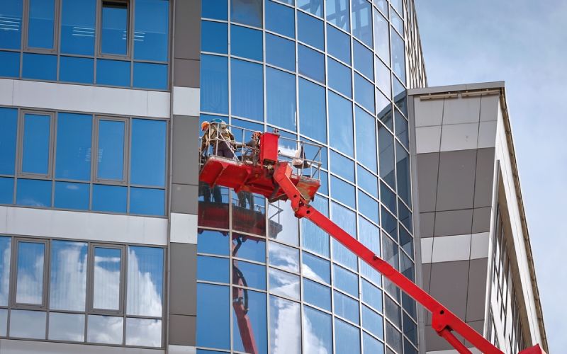 Manlift Planning for High-Rise Facade Work in Dubai